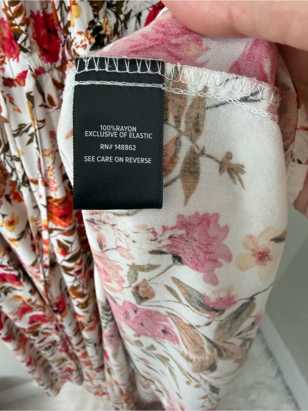 torrid Cream Maxi Dress with Pink & Orange Floral Print - Picture 4 of 6